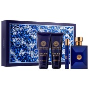 (M) VERSACE DYLAN BLUE 3.4 EDT SP + 3.4 S/G + 3.4 AS/B + MINI