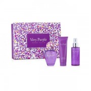 (L) PERRY ELLIS VERY PURPLE 3.4 EDP + 4.0 B/L + 4.0 B/M